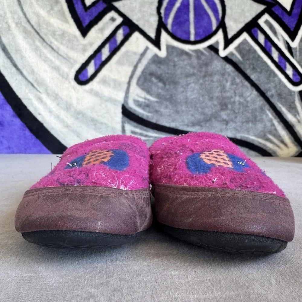 Size 12/13 - Acorn Kids' Slipperss Colby Gore Moccasins, Magenta Elephant